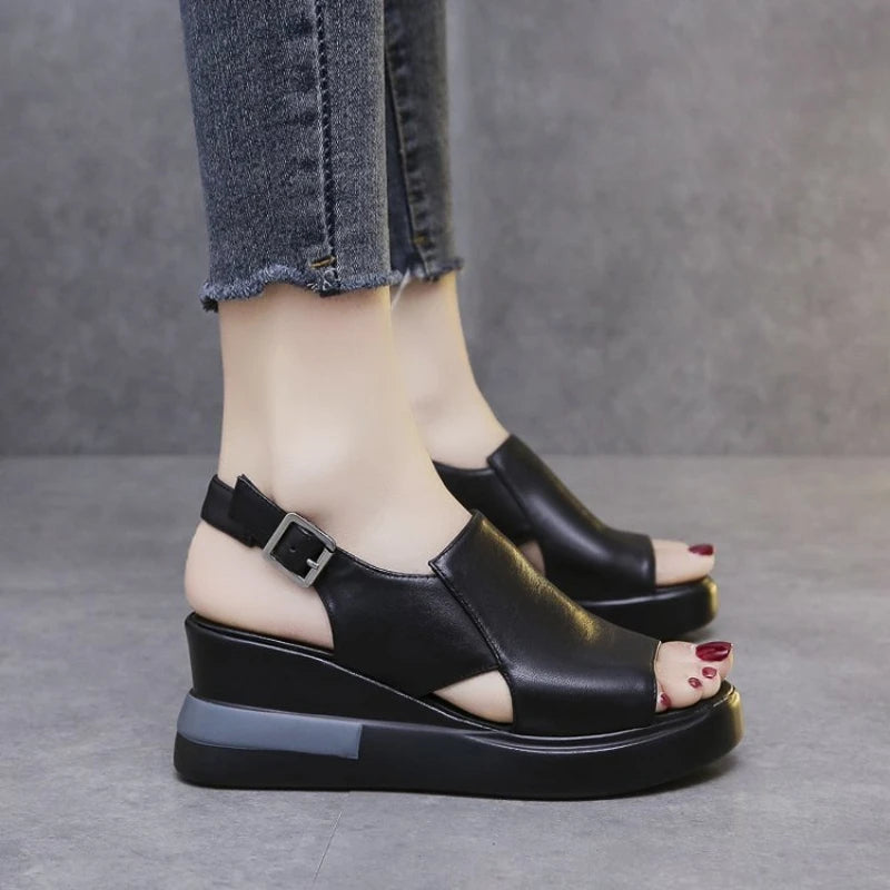 ¡Sandalias de plataforma PasComfort!